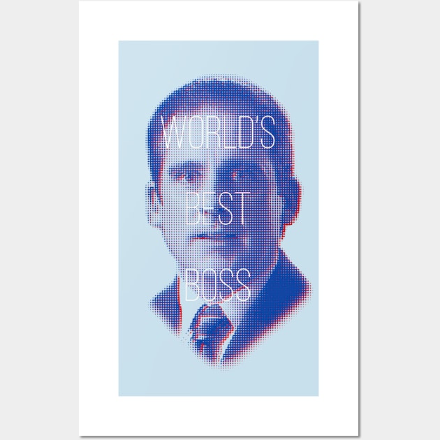 World's Best Boss v1 Wall Art by BluPenguin